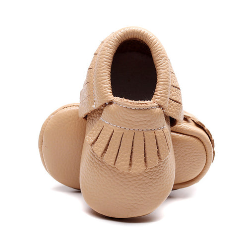 Baby First-Walker Slip-On Shoes – Fringe & Bow Styles