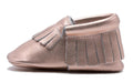 Baby First-Walker Slip-On Shoes – Fringe & Bow Styles