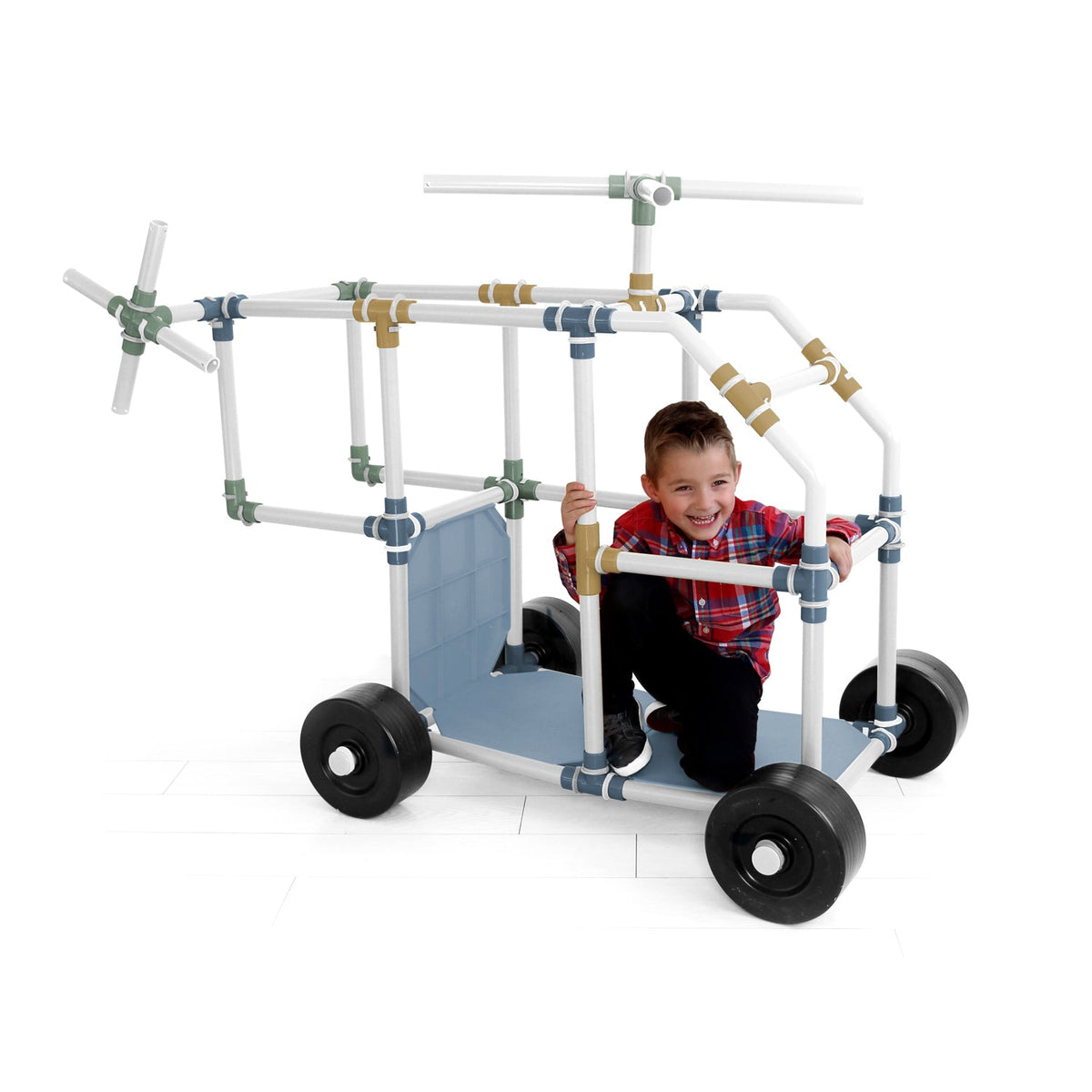 TubeLox Deluxe STEM Building Set – Neutral Colors