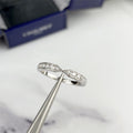 Heart Moissanite Couple Rings – 925 Silver, 18K Plated