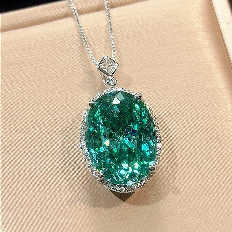 Para Green Cubic Zirconia Halo Jewelry