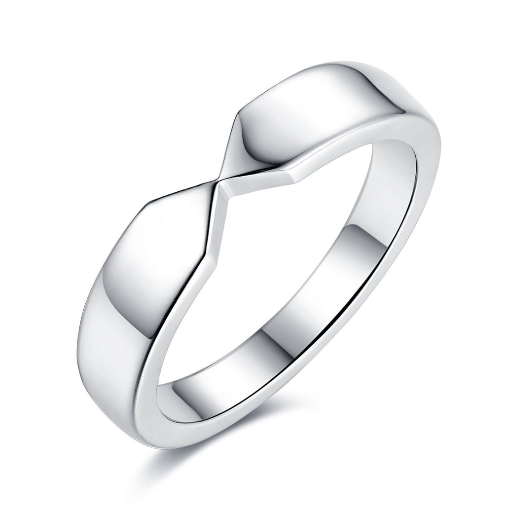 Heart Moissanite Couple Rings – 925 Silver, 18K Plated