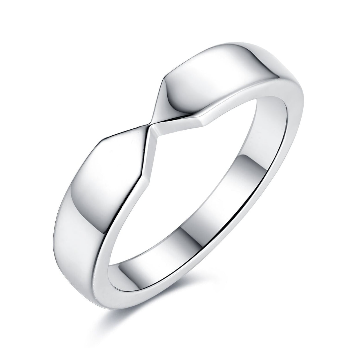 Heart Moissanite Couple Rings – 925 Silver, 18K Plated
