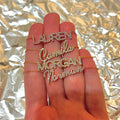 Custom Sparkling Name Necklace – Gold, Silver or Rose Gold