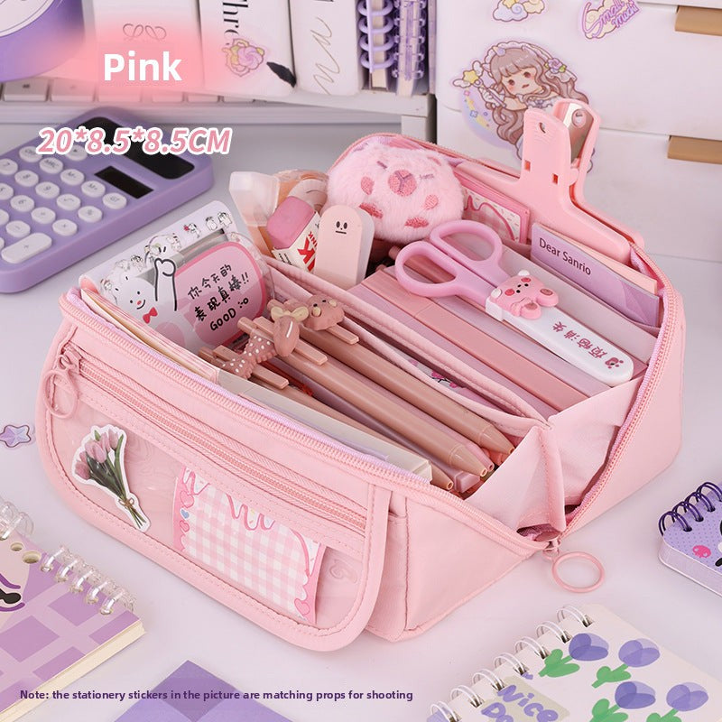 Girls’ Heart Prism Pencil Case