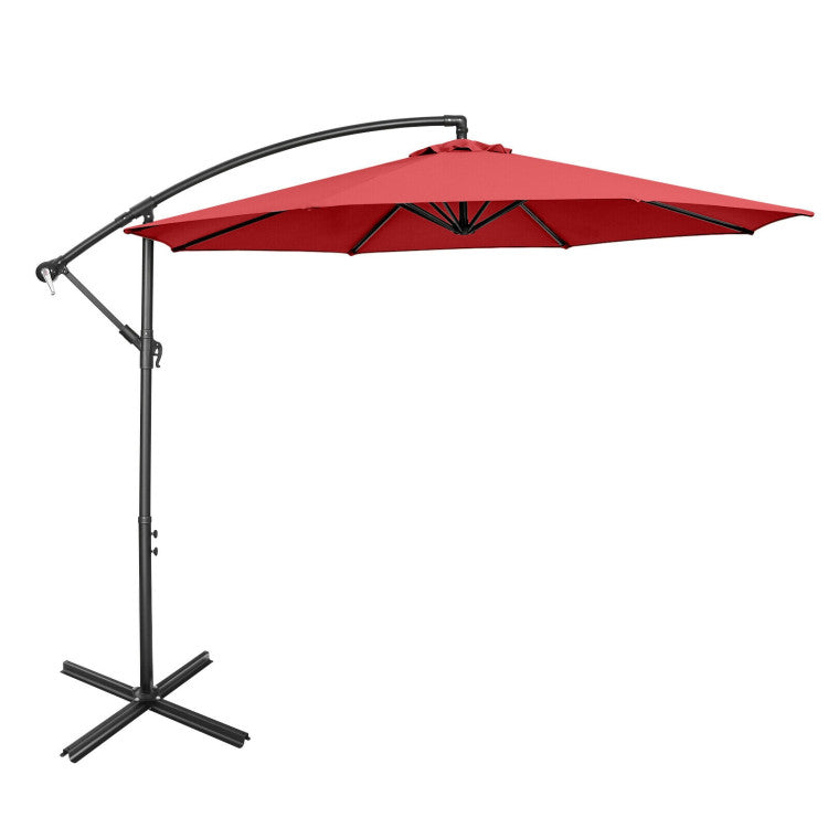 Outdoor Patio Furniture, Umbrella, Swing & Bistro Bundle