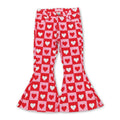 Girls' Plaid Heart Denim Pants