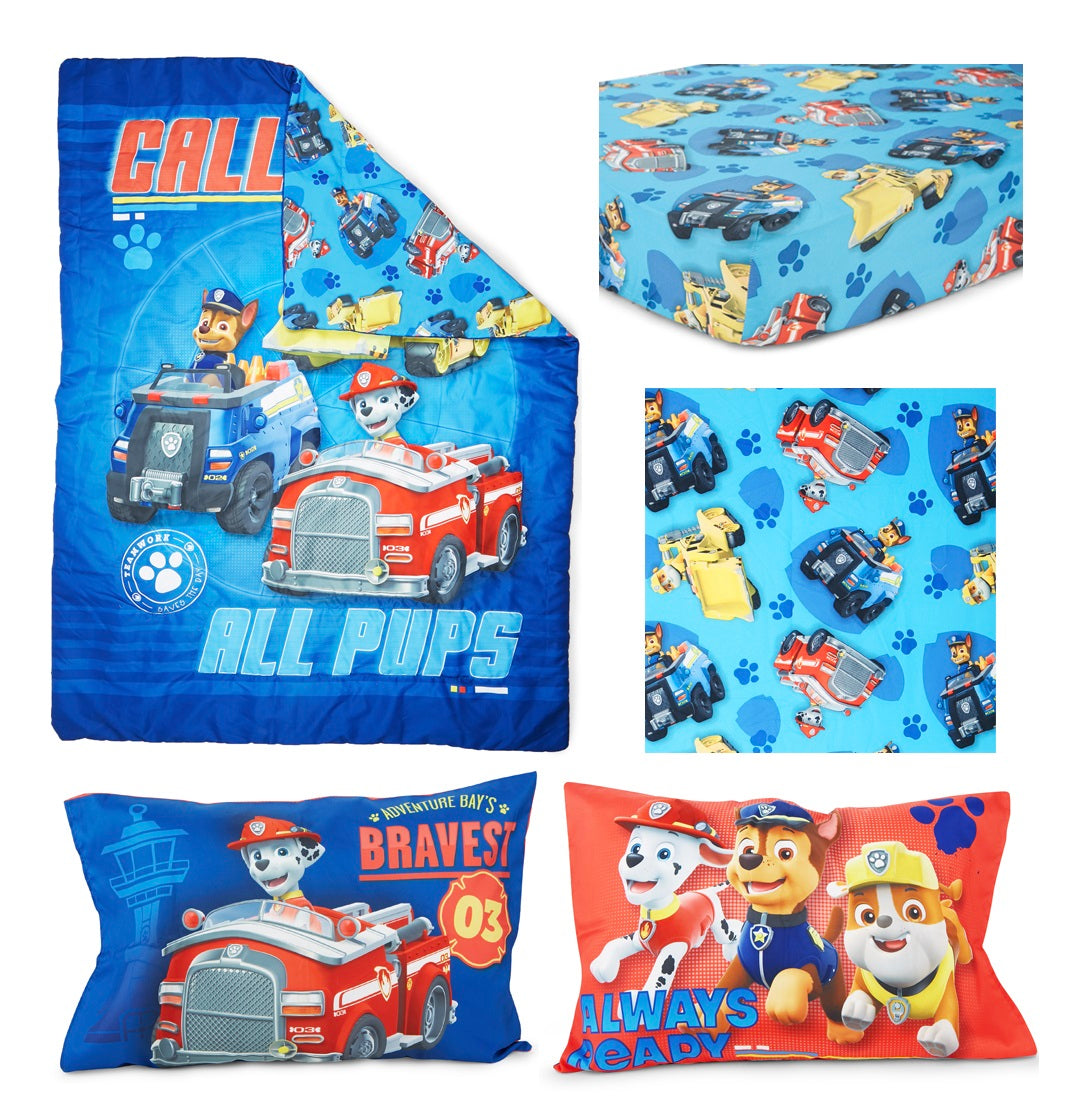 NoJo PAW Patrol Calling All Pups Toddler Bedding — 4 Pieces