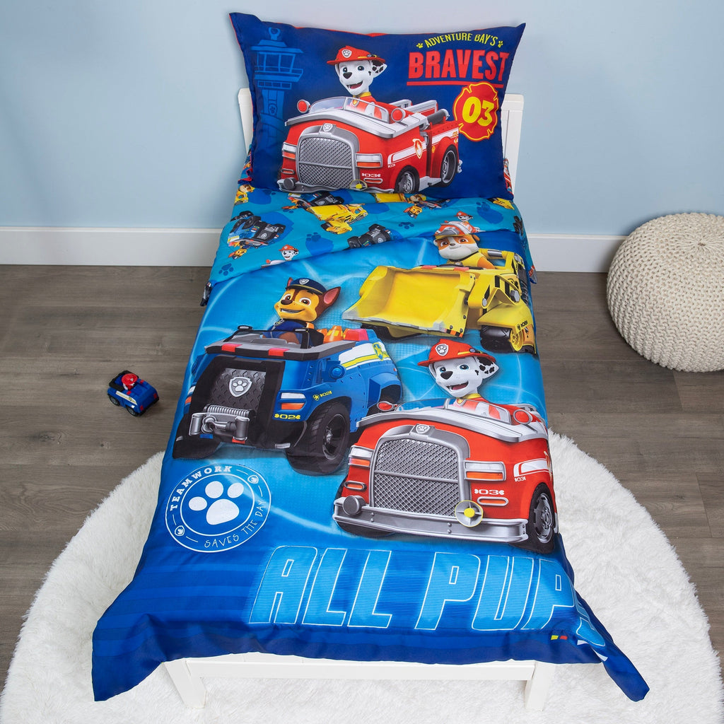 NoJo PAW Patrol Calling All Pups Toddler Bedding — 4 Pieces