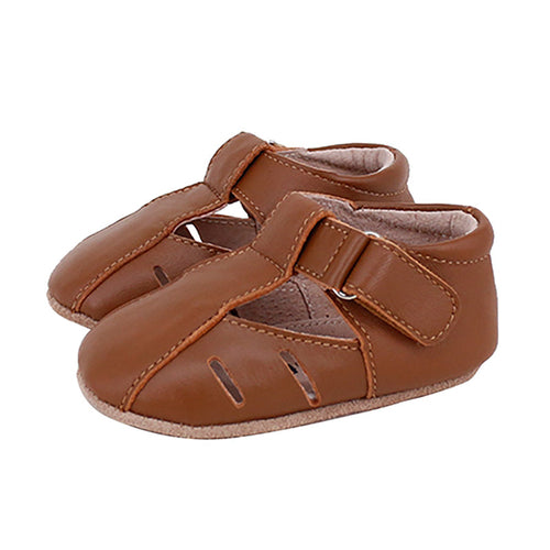 SKEANIE Dakota Tan Leather Baby & Toddler Pre-Walker Shoes