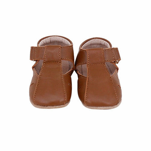 SKEANIE Dakota Tan Leather Baby & Toddler Pre-Walker Shoes