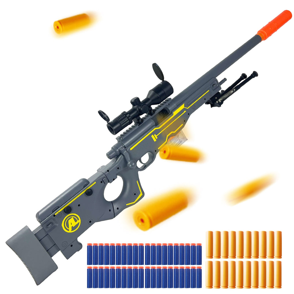 AWM-Style Foldable Foam Dart Toy Blaster