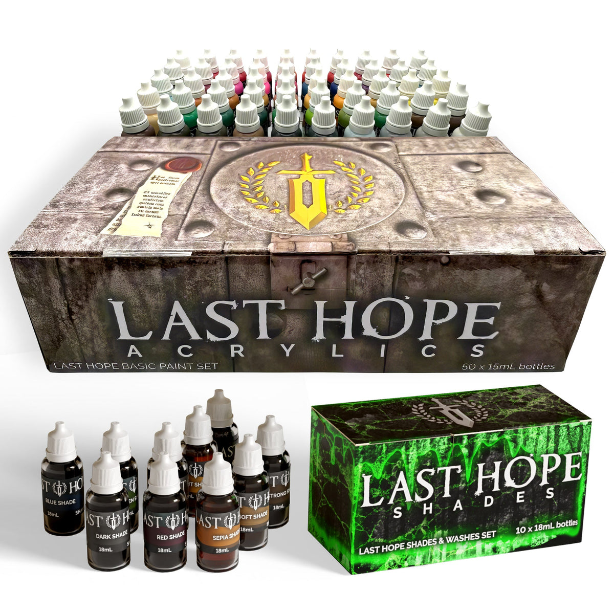 Acrylic Paint Set V2.0 for Wargame Miniatures — New Formula