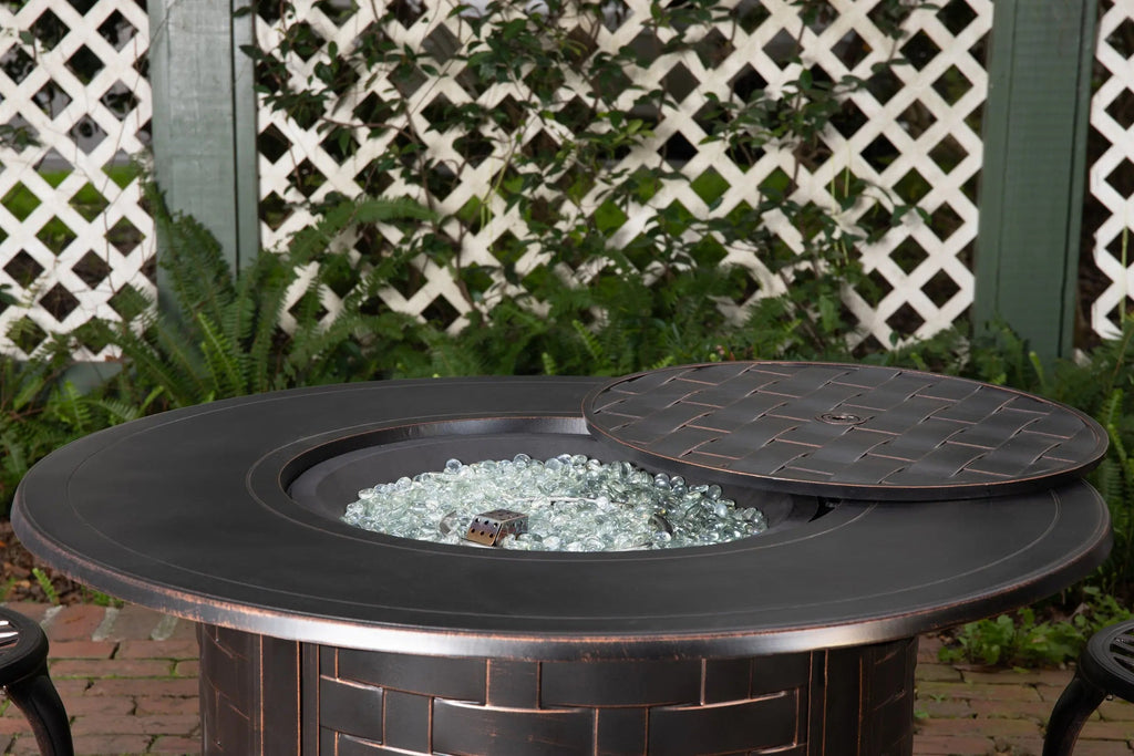 Perissa Woven Aluminum LPG Outdoor Fire Pit