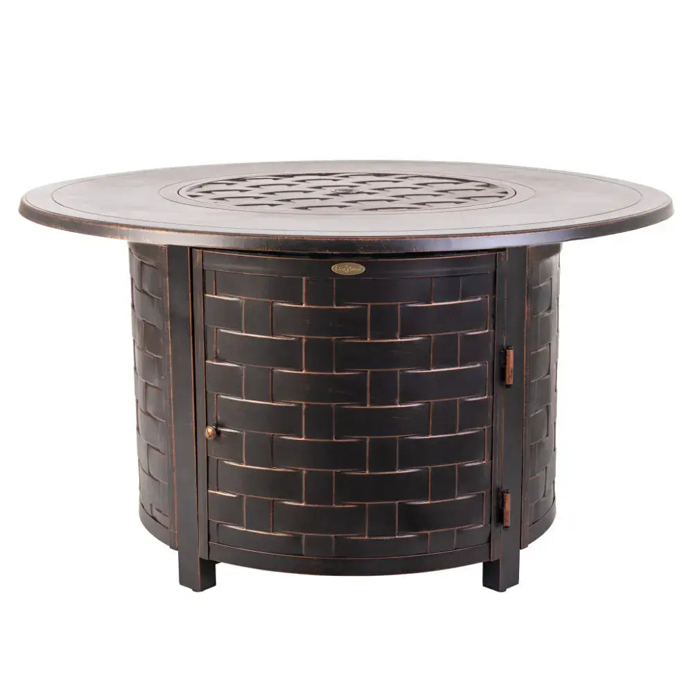 Perissa Woven Aluminum LPG Outdoor Fire Pit