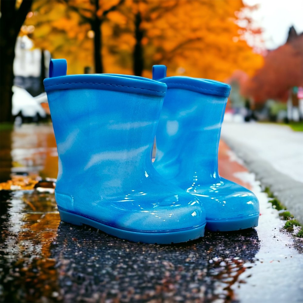 Kids’ Waterproof Barefoot Rain Boots with Wide Toe Box