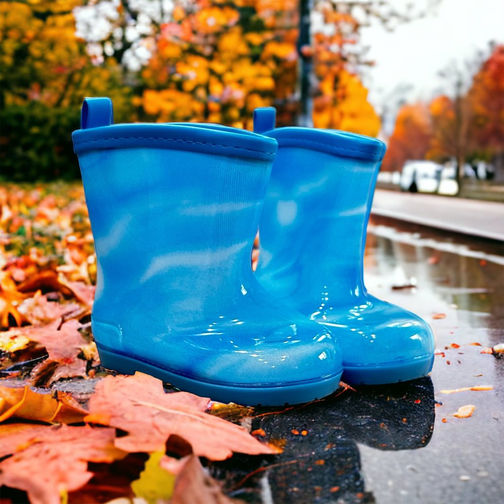 Kids’ Waterproof Barefoot Rain Boots with Wide Toe Box