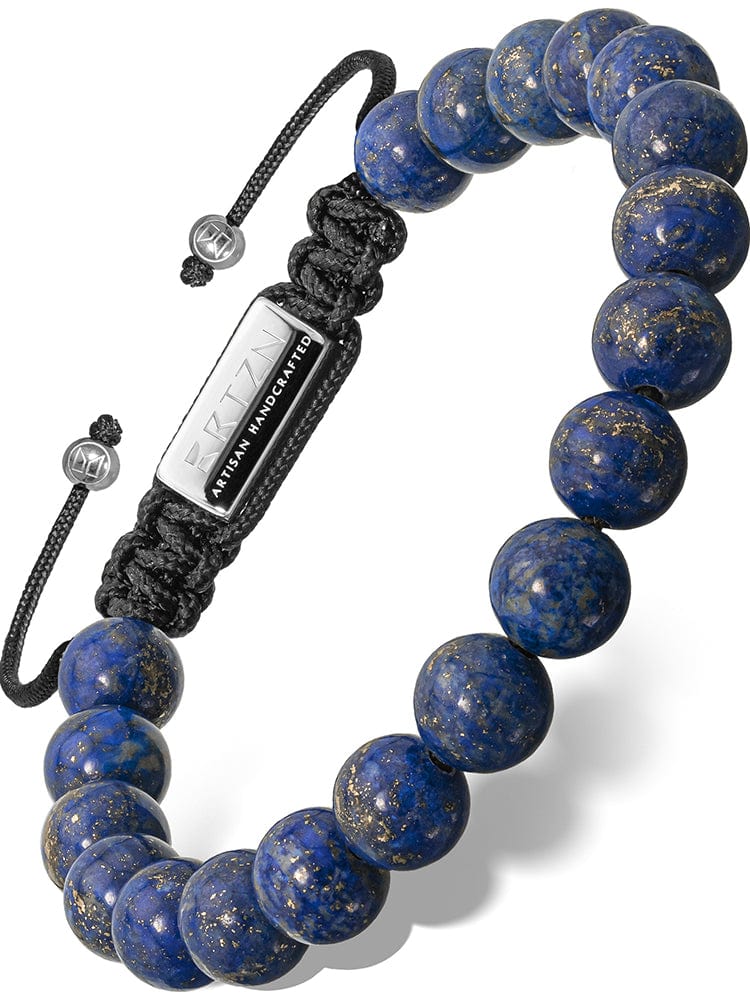 Men's Lapis Lazuli Beaded Bracelet – Bali