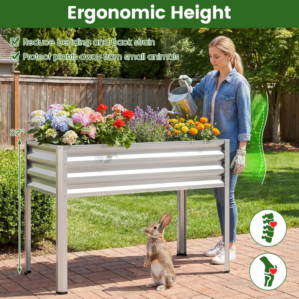 Elevated Metal Raised Garden Beds – Set of 2