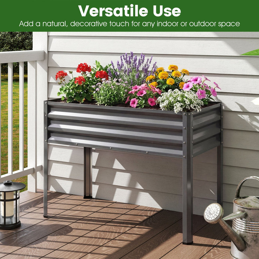 Elevated Metal Raised Garden Beds – Set of 2