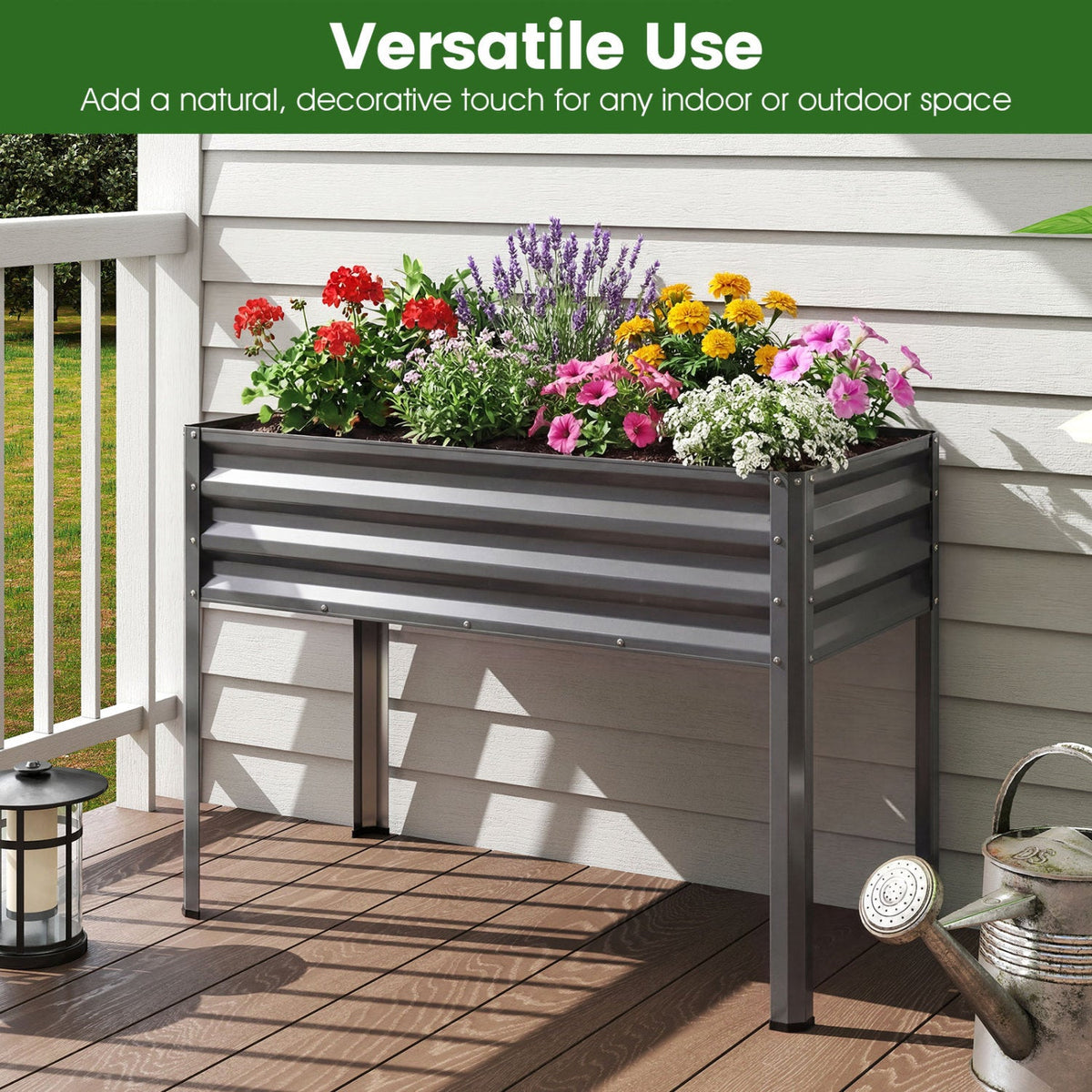 Elevated Metal Raised Garden Beds – Set of 2