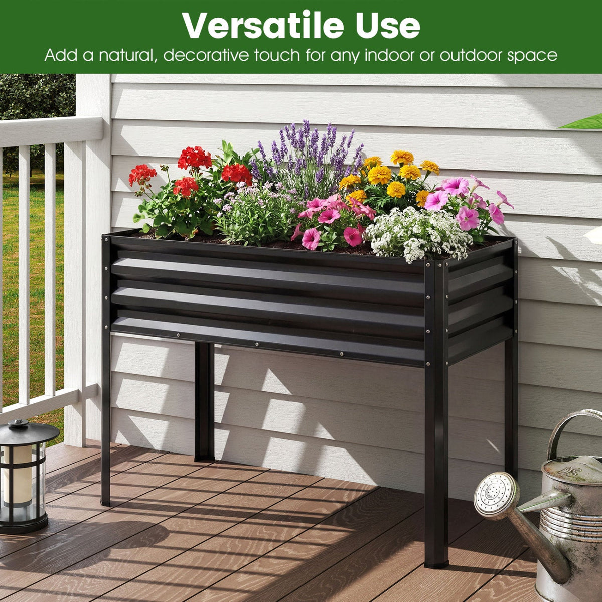 Elevated Metal Raised Garden Beds – Set of 2