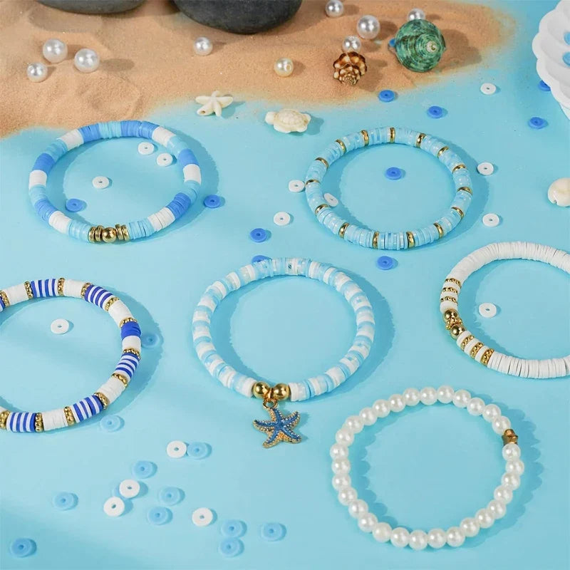Ocean Summer Clay Bead Friendship Bracelet Kit