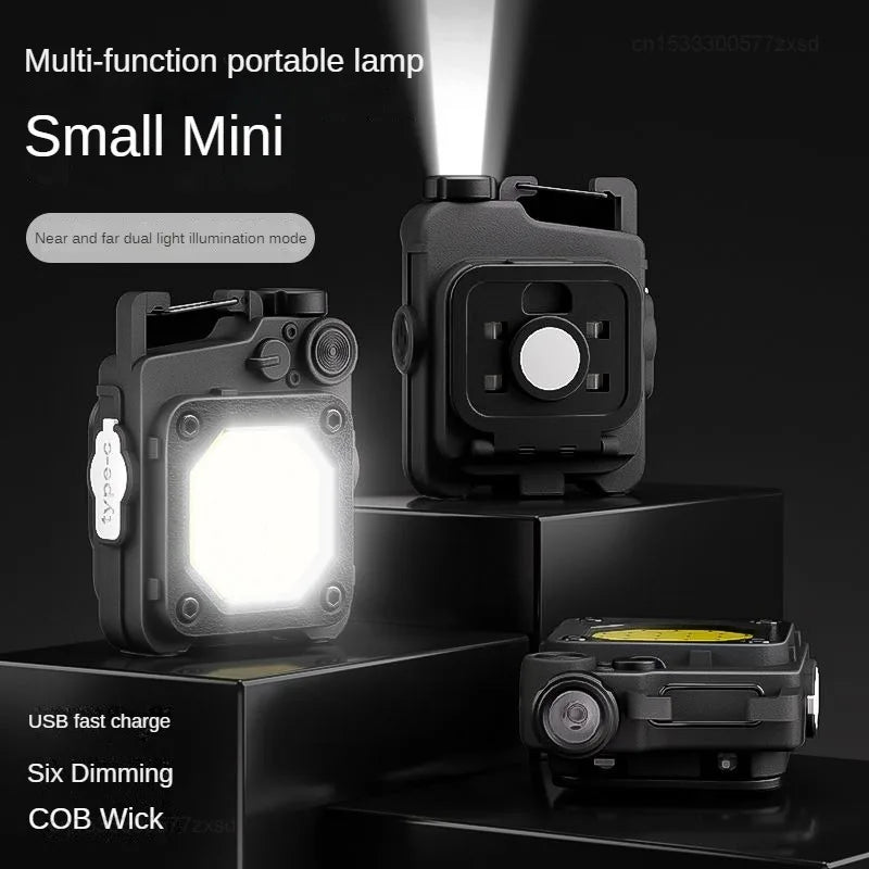 SMILING SHARK Magnetic Clip LED Running & Camping Light