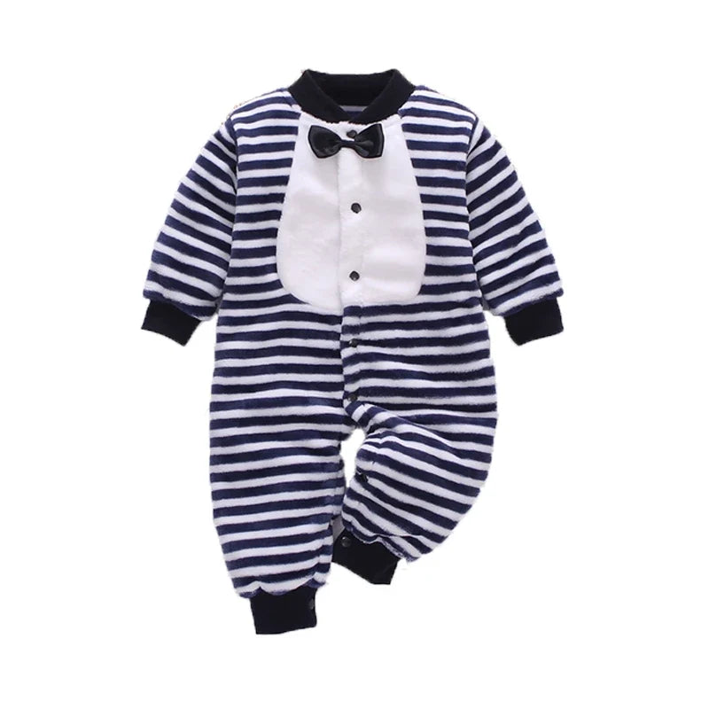 Baby Flannel Romper, 0–18 Months