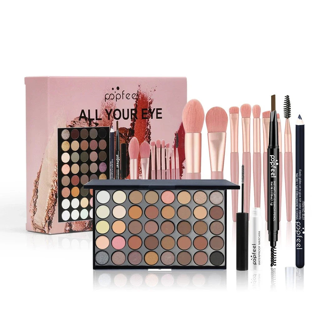 POPFEEL Eye Makeup Set with 40-Color Eyeshadow Palette