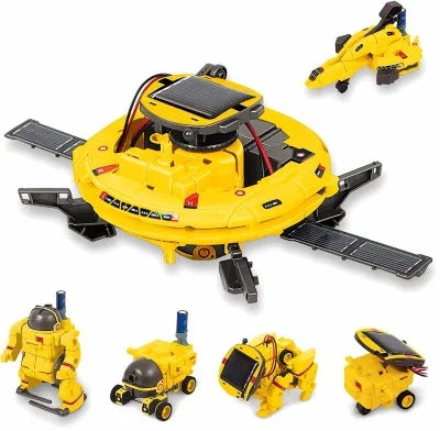 6-in-1 Solar-Powered STEM Robot Kit