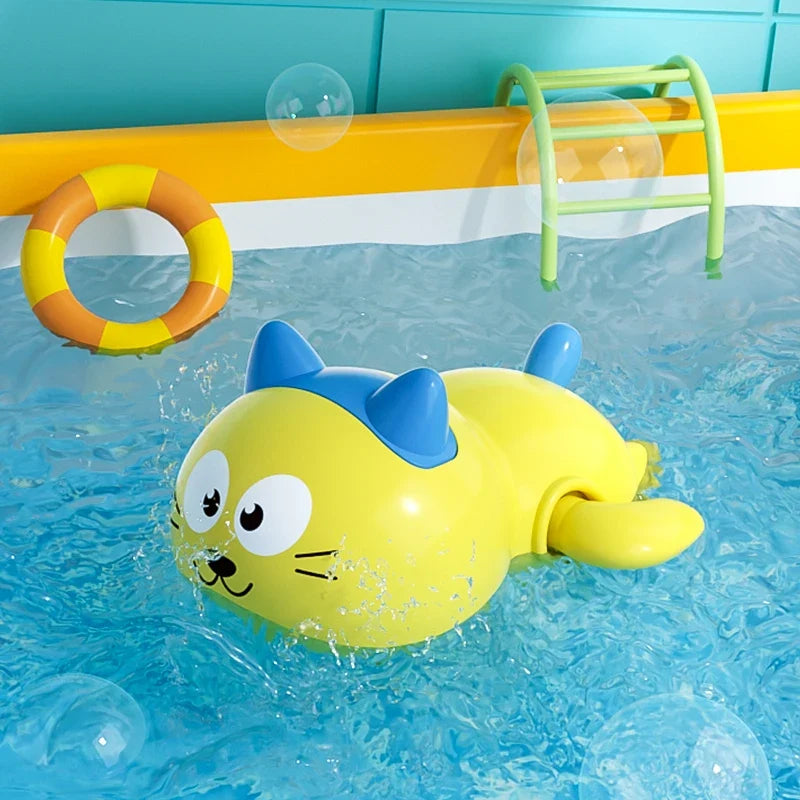 Wind-Up Swimming Animal Bath Toy