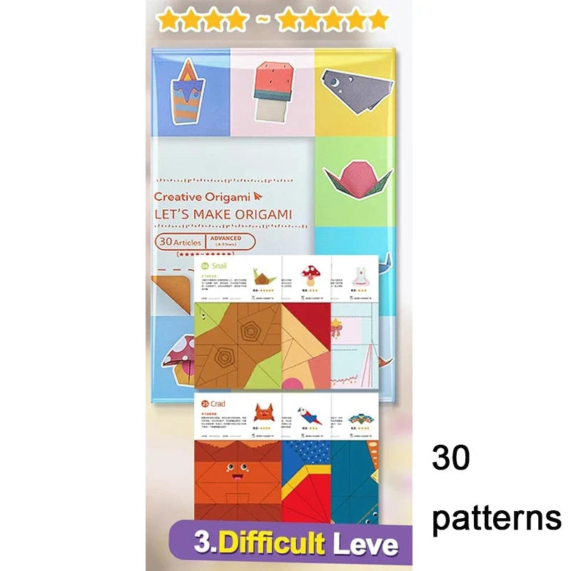 Kids’ Origami Paper Craft Kit, 30/96 Sheets