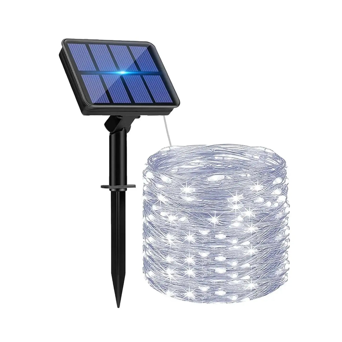 Solar-Powered Outdoor LED String Lights — 50–300 LEDs