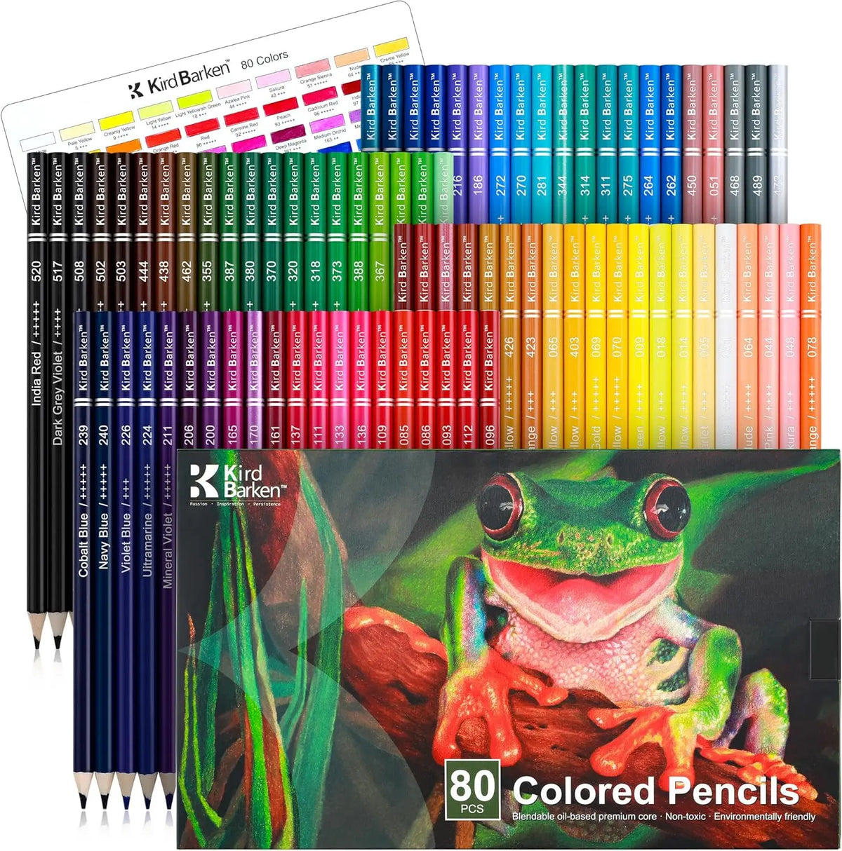 Oil-Based Colored Pencils, Set of 80