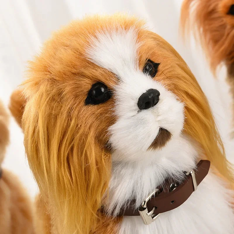 Interactive Walking Plush Dog with Music & Touch Control