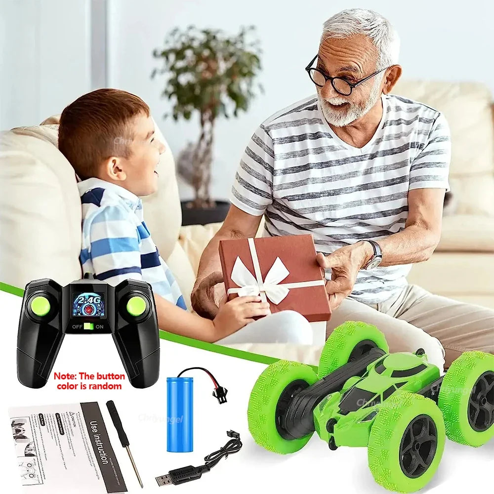 Double-Sided RC Stunt Car with 360° Flip, 2.4GHz