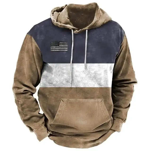 Men's Vintage Graphic Streetwear Hoodie