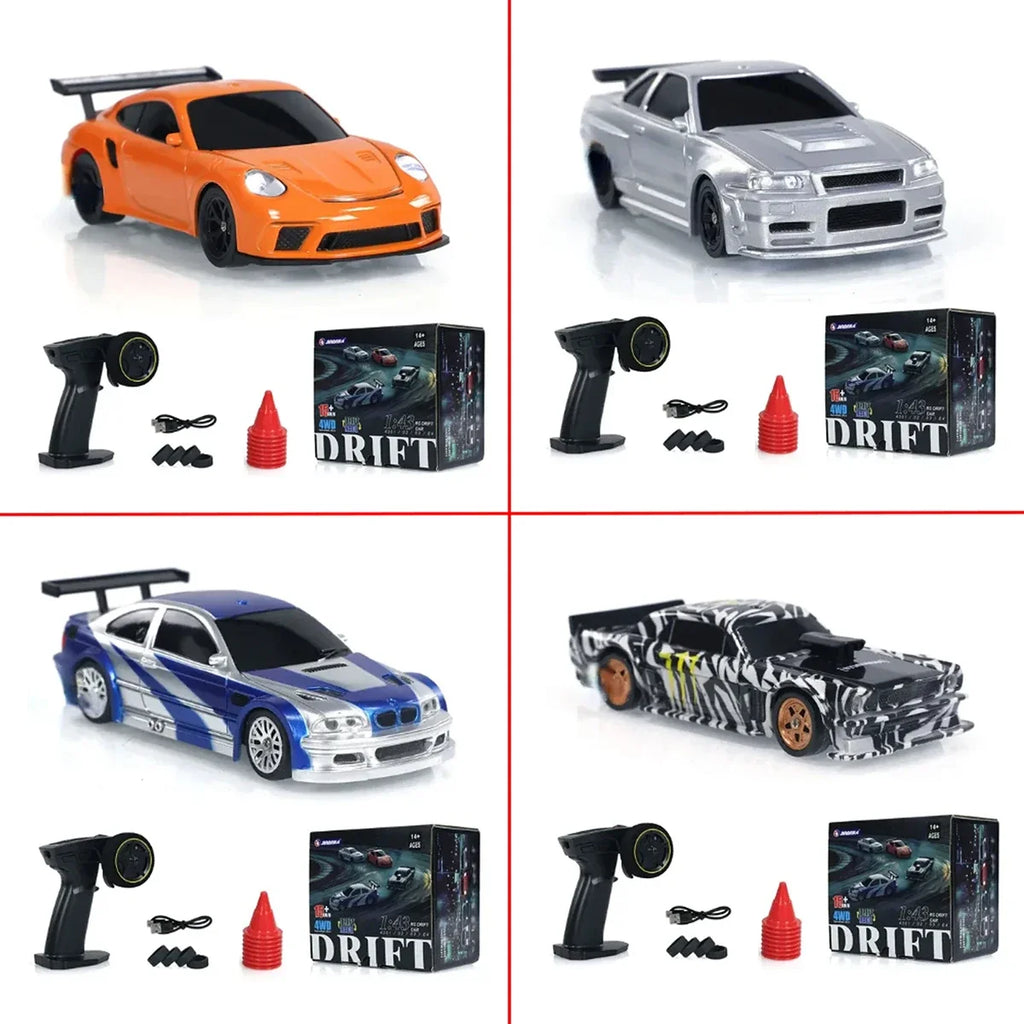 1:43 Scale 2.4GHz 4WD Mini RC Drift Car
