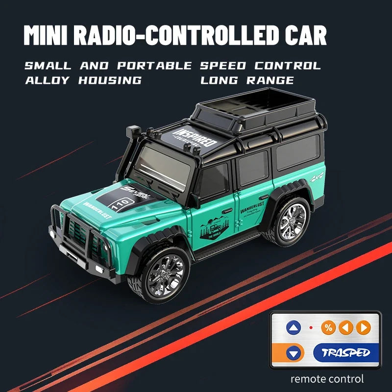 6601 Green 1:64 Mini Alloy RC Car