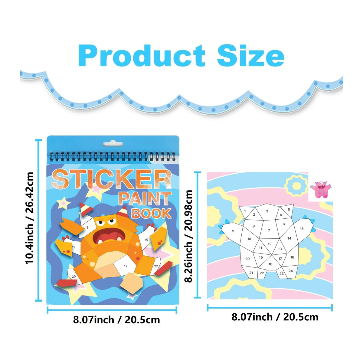 Sticker-by-Number Craft Book for Kids