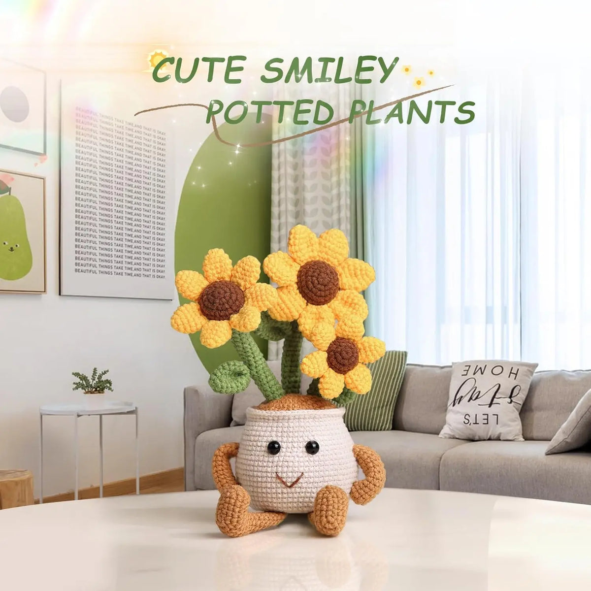 MIUSIE Sunflower & Tulip Crochet Starter Kit