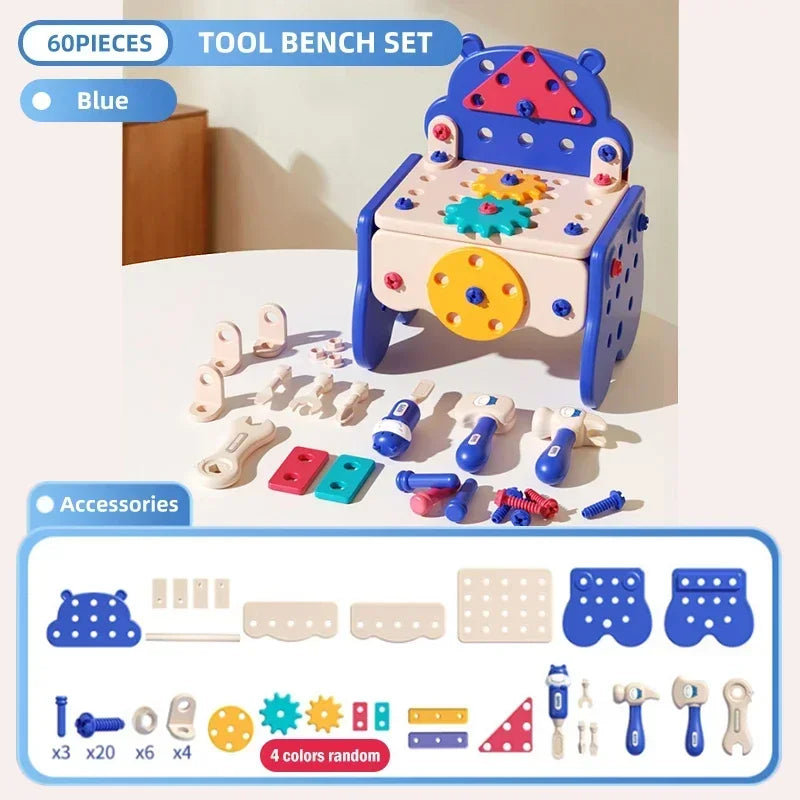 Kids’ Pretend Tool Set with Battery Drill & Toolbox