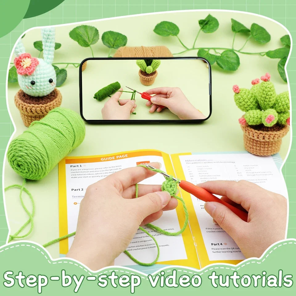 IMZAY Beginner Crochet Material Kit