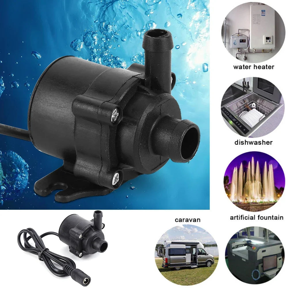 12V Low-Noise Solar Waterfall & Fountain Pump Kit