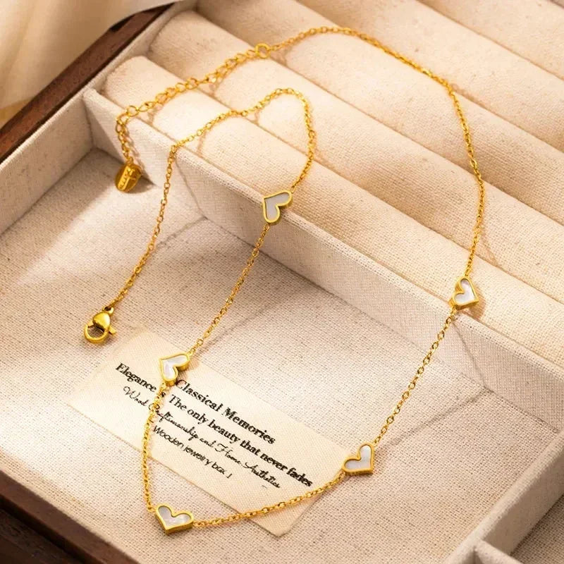 316L Stainless Steel Heart & Shell Jewelry