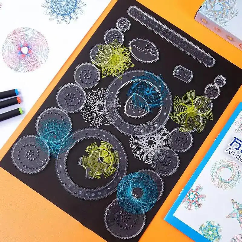 Geometric Drawing Tool Set, 22 Pieces