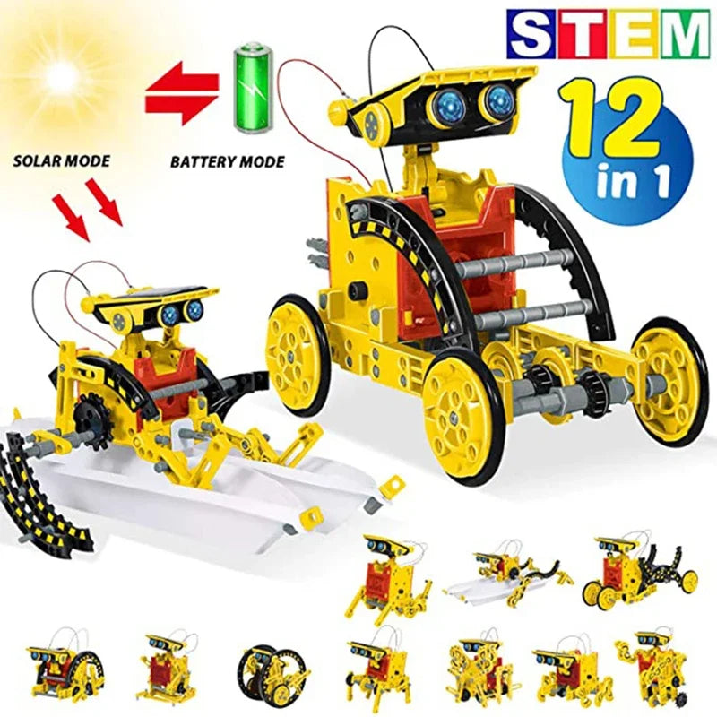 12-in-1 Solar Robot Science Building Kit
