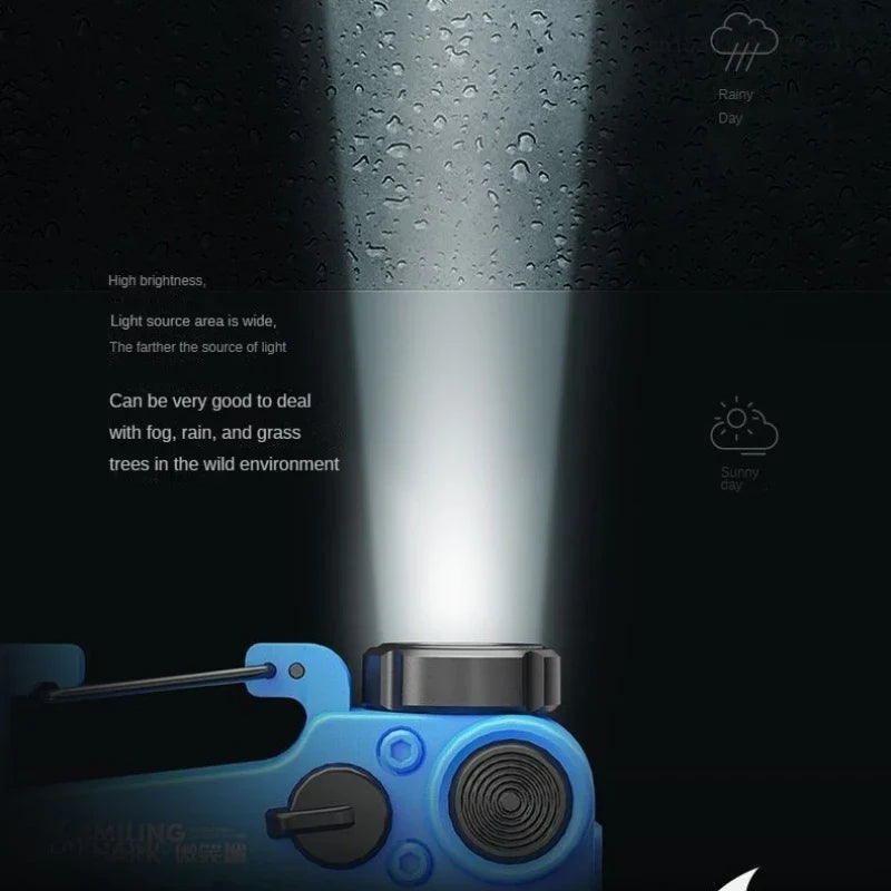 SMILING SHARK Magnetic Clip LED Running & Camping Light