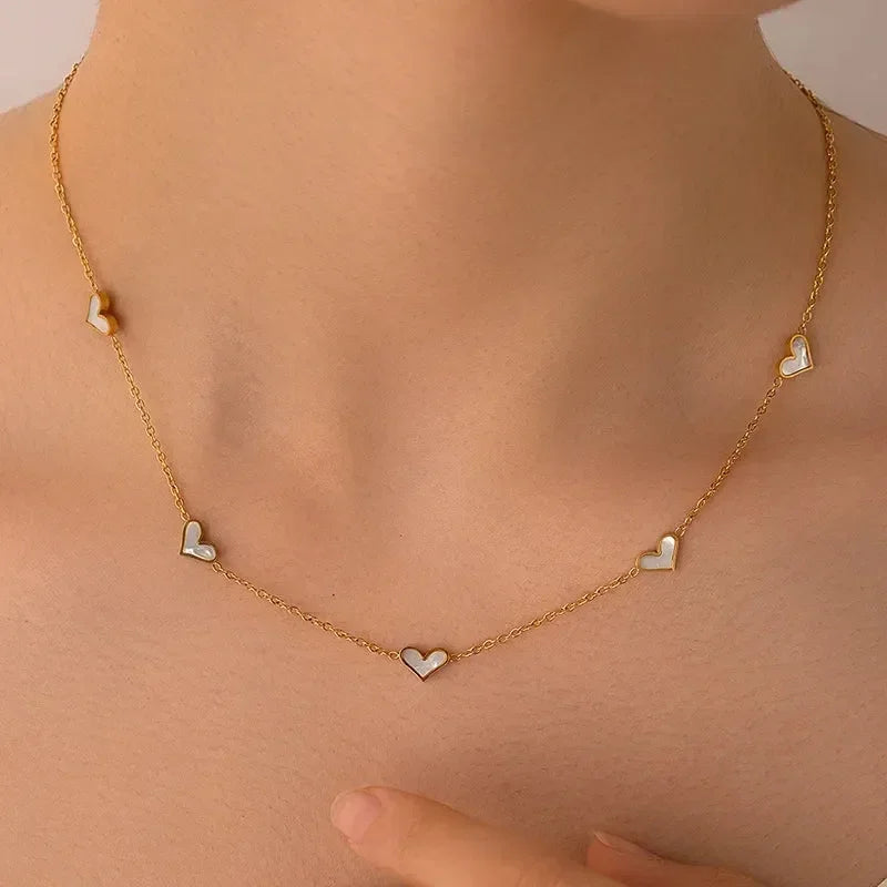 316L Stainless Steel Heart & Shell Jewelry